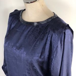 H&M Blue Beaded Dress